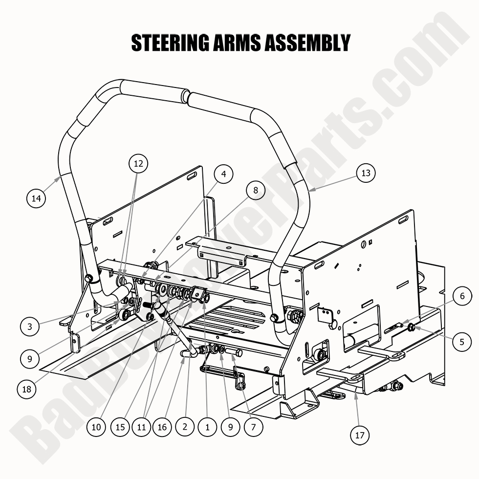 2020 ZT Avenger Steering Arm Assembly